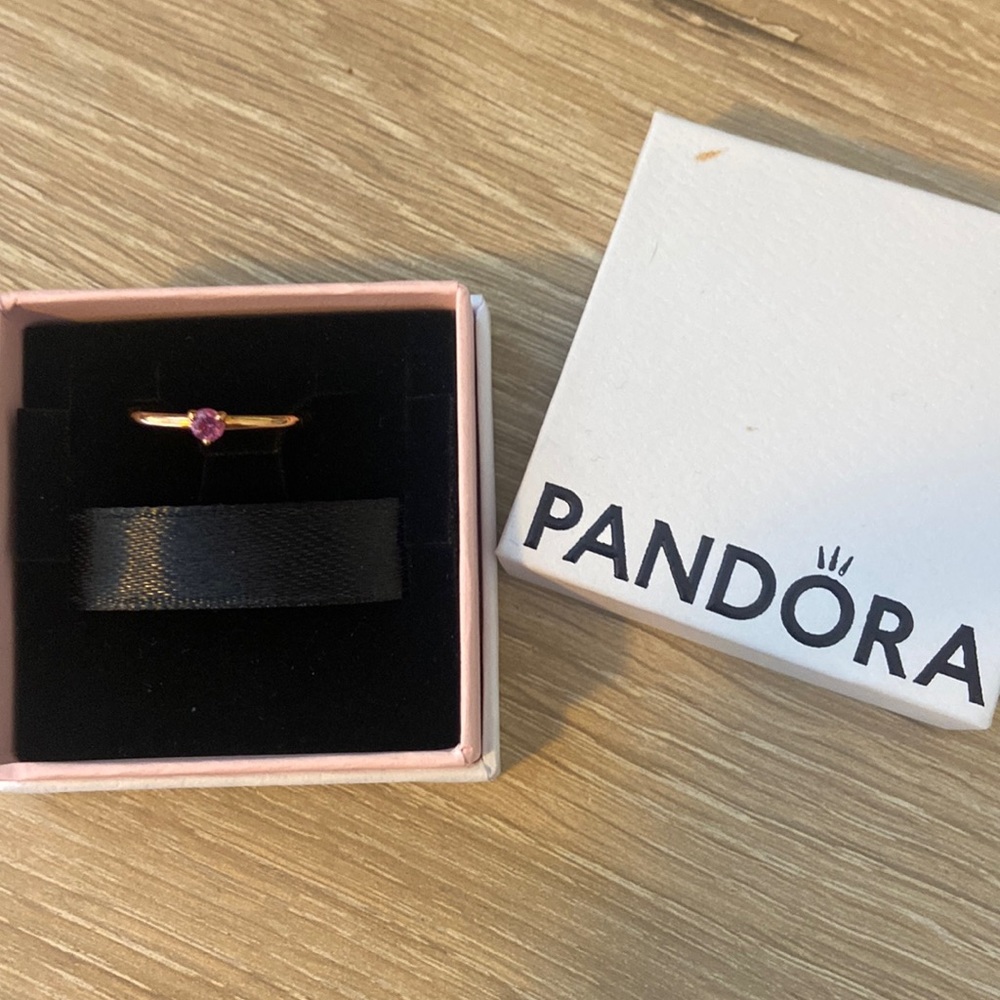 Pandora gemstone ring